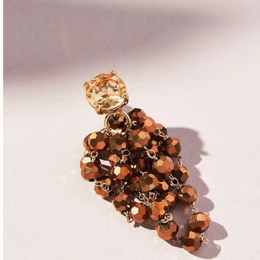 Anthropologie waterfall beaded earrings - Picture 2 of 3